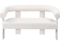 Online Sofa dla 2 osób ILBRO Boucle Złamana biel Sofy Tapicerowane|Sofy Dwuosobowe
