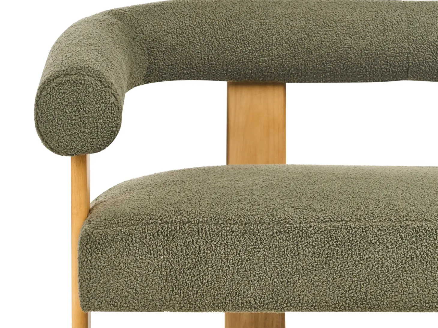 Sofa dla 2 osób ILBRO Boucle Zielony/ jasny brąz Sofy Tapicerowane|Sofy Dwuosobowe