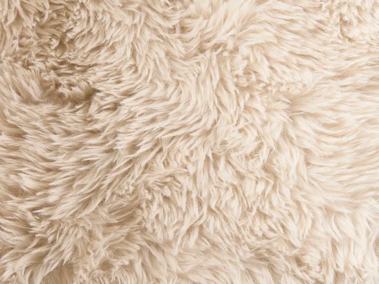 New Sofa dla 2 osób ILBRO Sztuczne futro Złamana biel/ jasny brąz Sofy Tapicerowane|Sofy Dwuosobowe