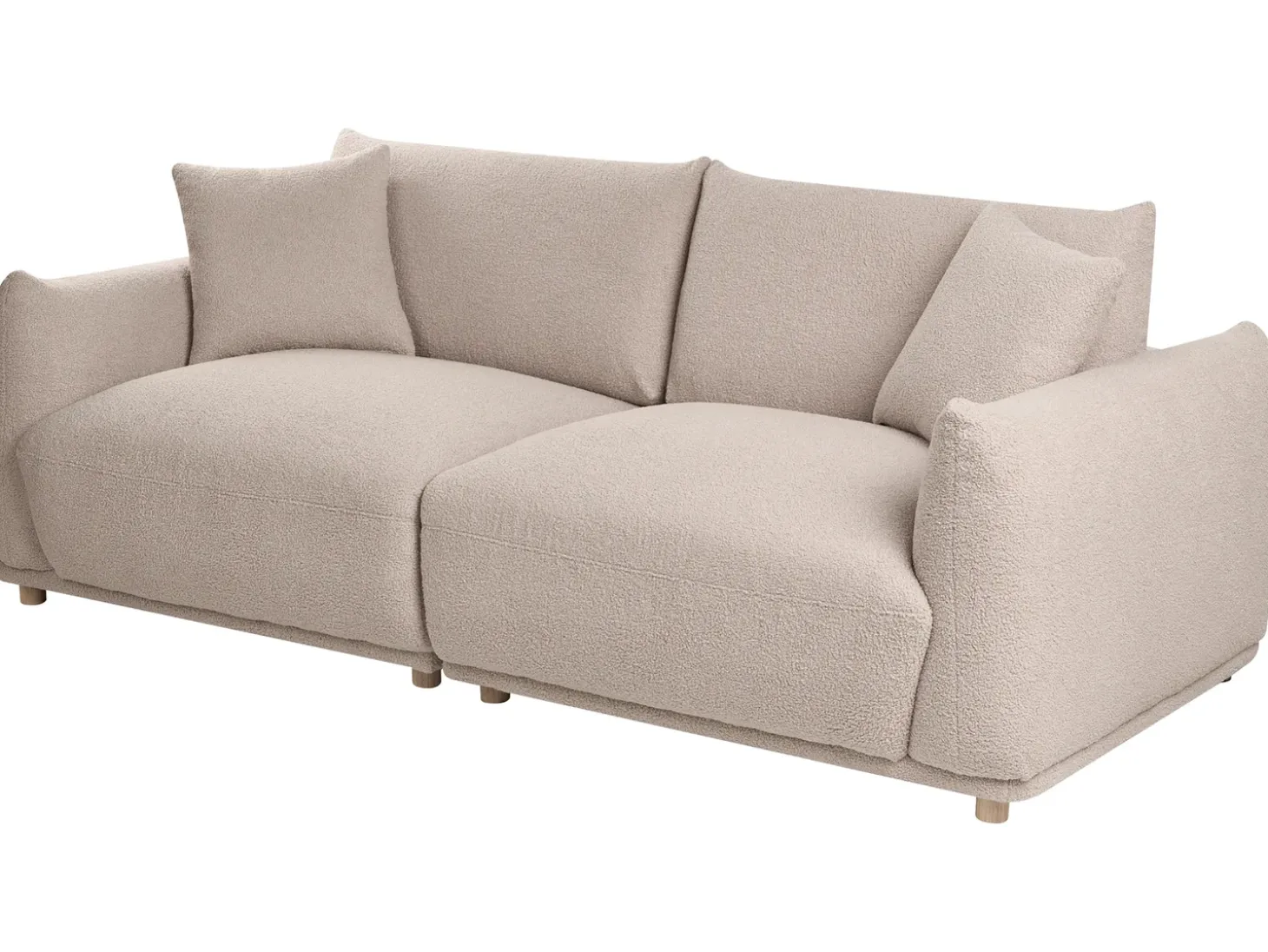 Outlet Sofa dla 3 osób JUBEK Boucle Sofy Tapicerowane|Kolekcje Sof