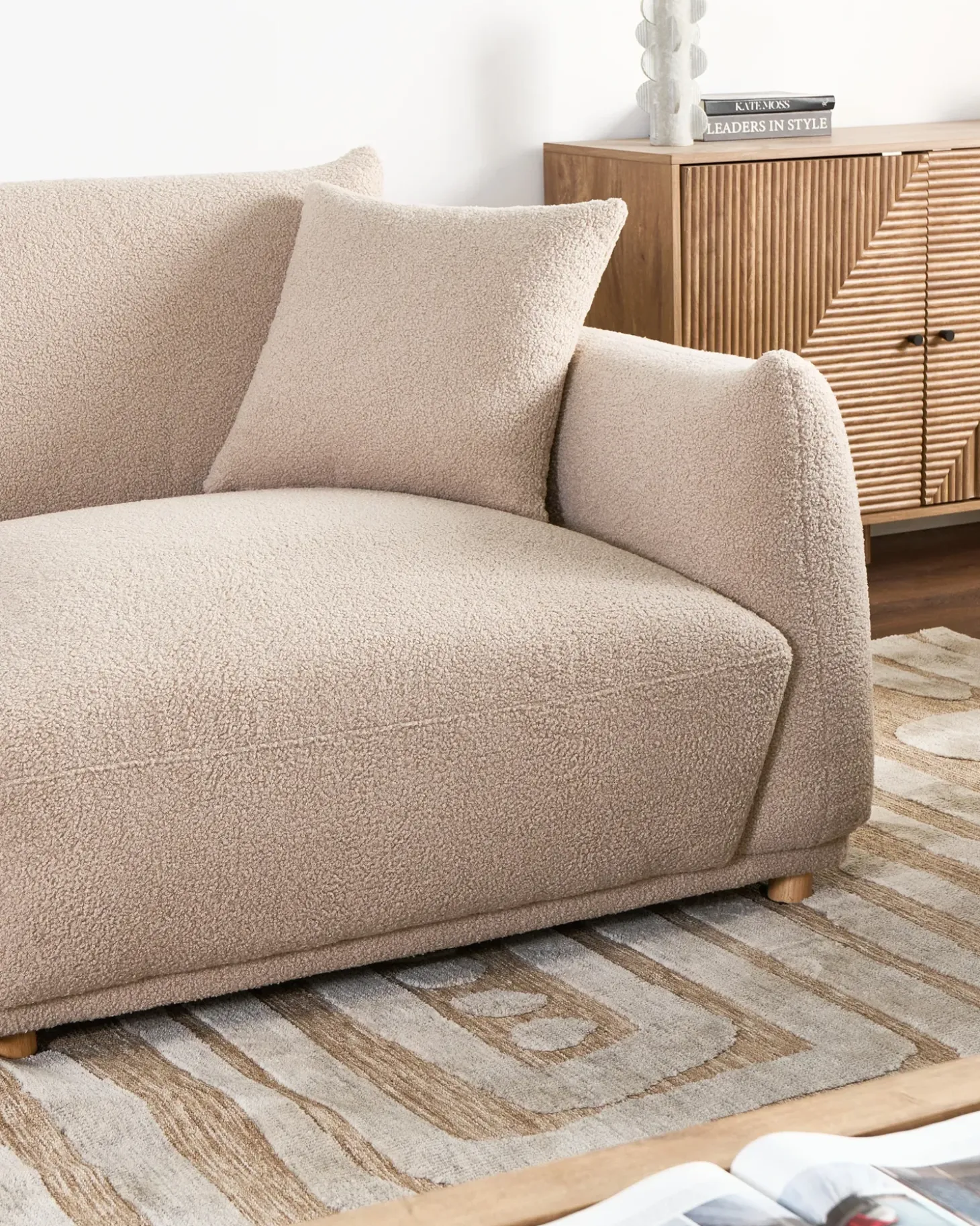 Outlet Sofa dla 3 osób JUBEK Boucle Sofy Tapicerowane|Kolekcje Sof