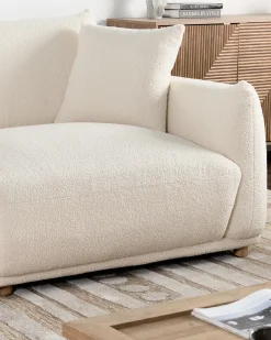 Hot Sofa dla 3 osób JUBEK Boucle Złamana biel Sofy Tapicerowane|Kolekcje Sof