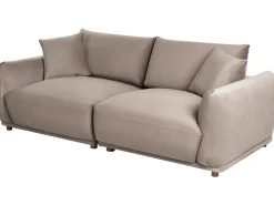 Best Sofa dla 3 osób JUBEK Welur Beżowoszary Sofy Tapicerowane|Kolekcje Sof