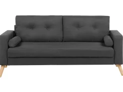 Clearance Sofa dla 2 osób KALMAR Ciemnoszary Sofy Tapicerowane|Sofy Dwuosobowe