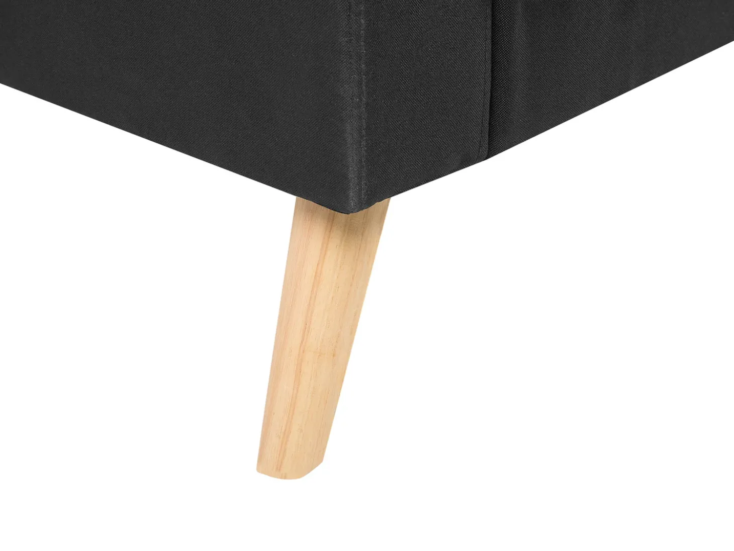 Clearance Sofa dla 2 osób KALMAR Czarny Sofy Tapicerowane|Sofy Dwuosobowe