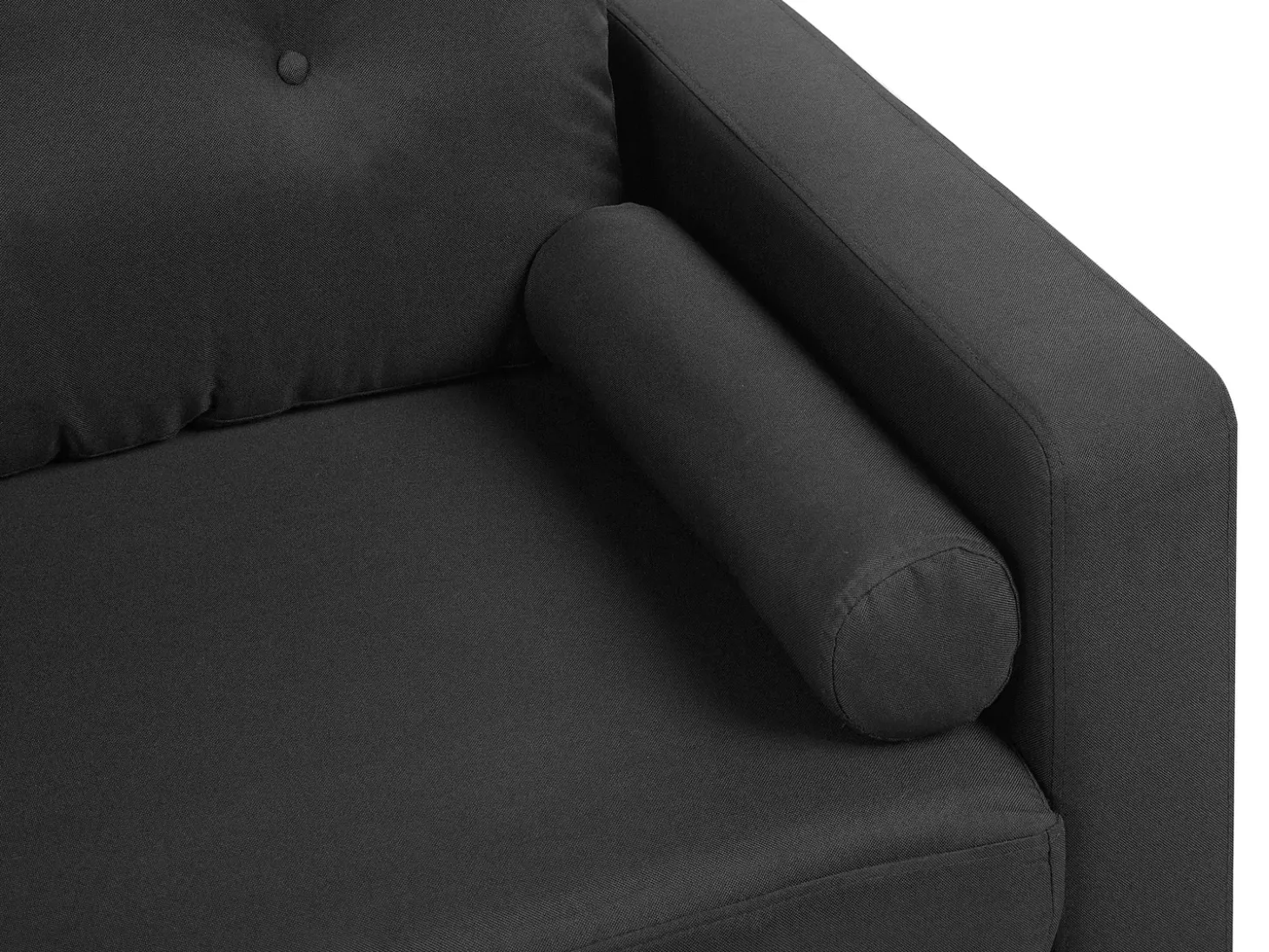 Clearance Sofa dla 2 osób KALMAR Czarny Sofy Tapicerowane|Sofy Dwuosobowe