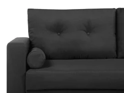 Clearance Sofa dla 2 osób KALMAR Czarny Sofy Tapicerowane|Sofy Dwuosobowe