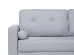 Best Sofa dla 2 osób KALMAR Jasnoszary Sofy Tapicerowane|Sofy Dwuosobowe