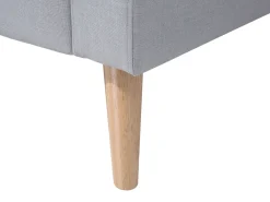 Best Sofa dla 2 osób KALMAR Jasnoszary Sofy Tapicerowane|Sofy Dwuosobowe