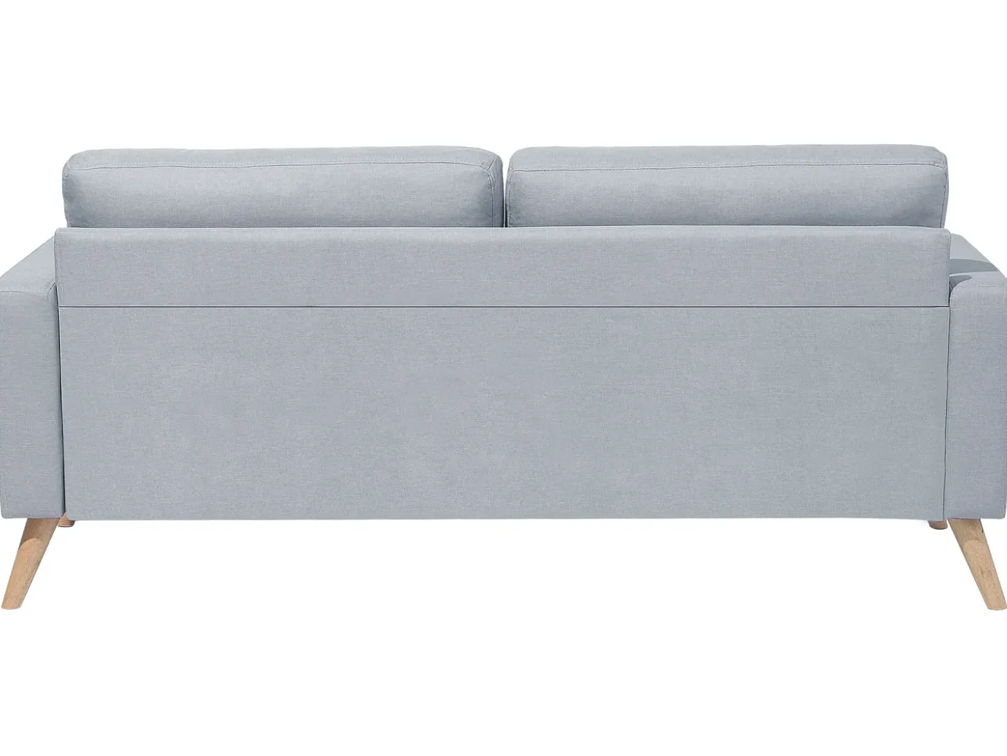 Best Sofa dla 2 osób KALMAR Jasnoszary Sofy Tapicerowane|Sofy Dwuosobowe