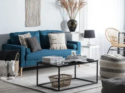 Sale Sofa dla 2 osób KALMAR Morski Sofy Tapicerowane|Sofy Dwuosobowe