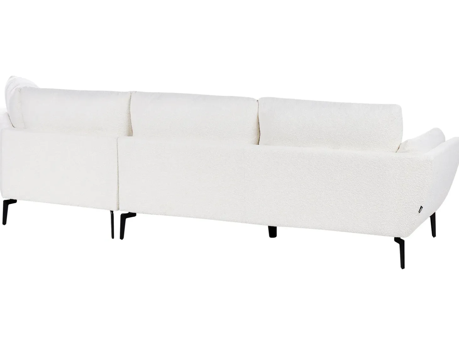 Clearance Sofa dla 3 osób KANSSELI Boucle Biały Sofy Tapicerowane|Wszystkie Sofy