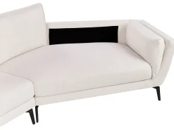 Online Sofa dla 3 osób KANSSELI Jasnobeżowy Sofy Tapicerowane|Wszystkie Sofy