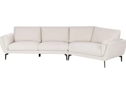 Online Sofa dla 3 osób KANSSELI Jasnobeżowy Sofy Tapicerowane|Wszystkie Sofy