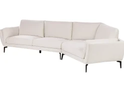 Online Sofa dla 3 osób KANSSELI Jasnobeżowy Sofy Tapicerowane|Wszystkie Sofy