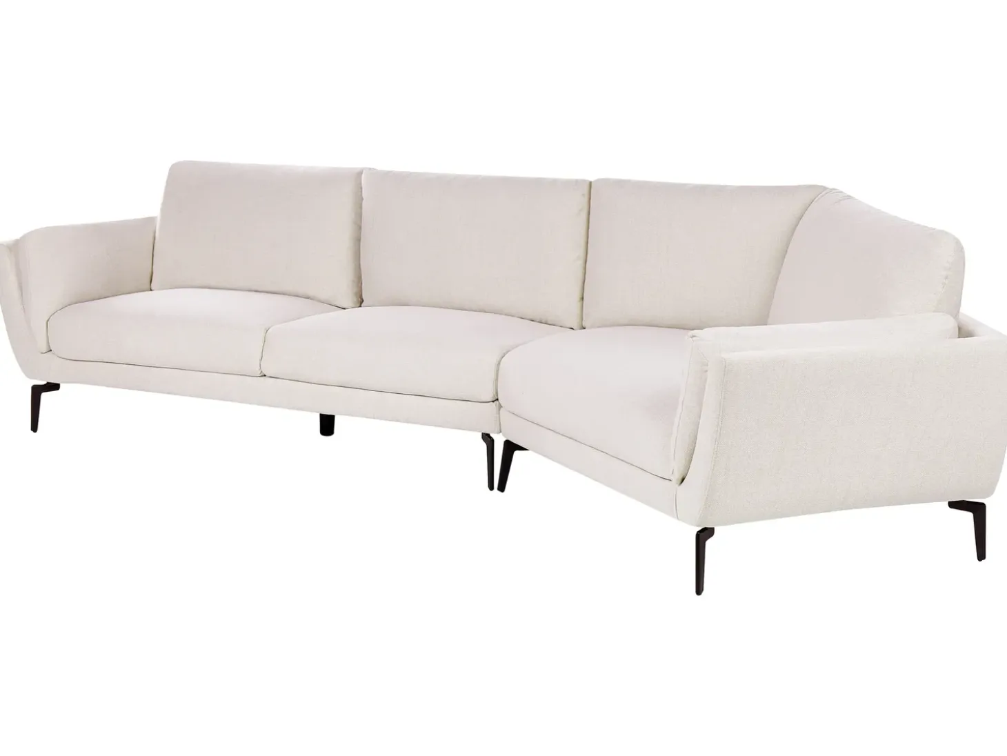 Online Sofa dla 3 osób KANSSELI Jasnobeżowy Sofy Tapicerowane|Wszystkie Sofy