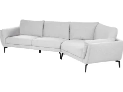Best Sofa dla 3 osób KANSSELI Jasnoszary Sofy Tapicerowane|Wszystkie Sofy