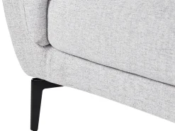 Best Sofa dla 3 osób KANSSELI Jasnoszary Sofy Tapicerowane|Wszystkie Sofy