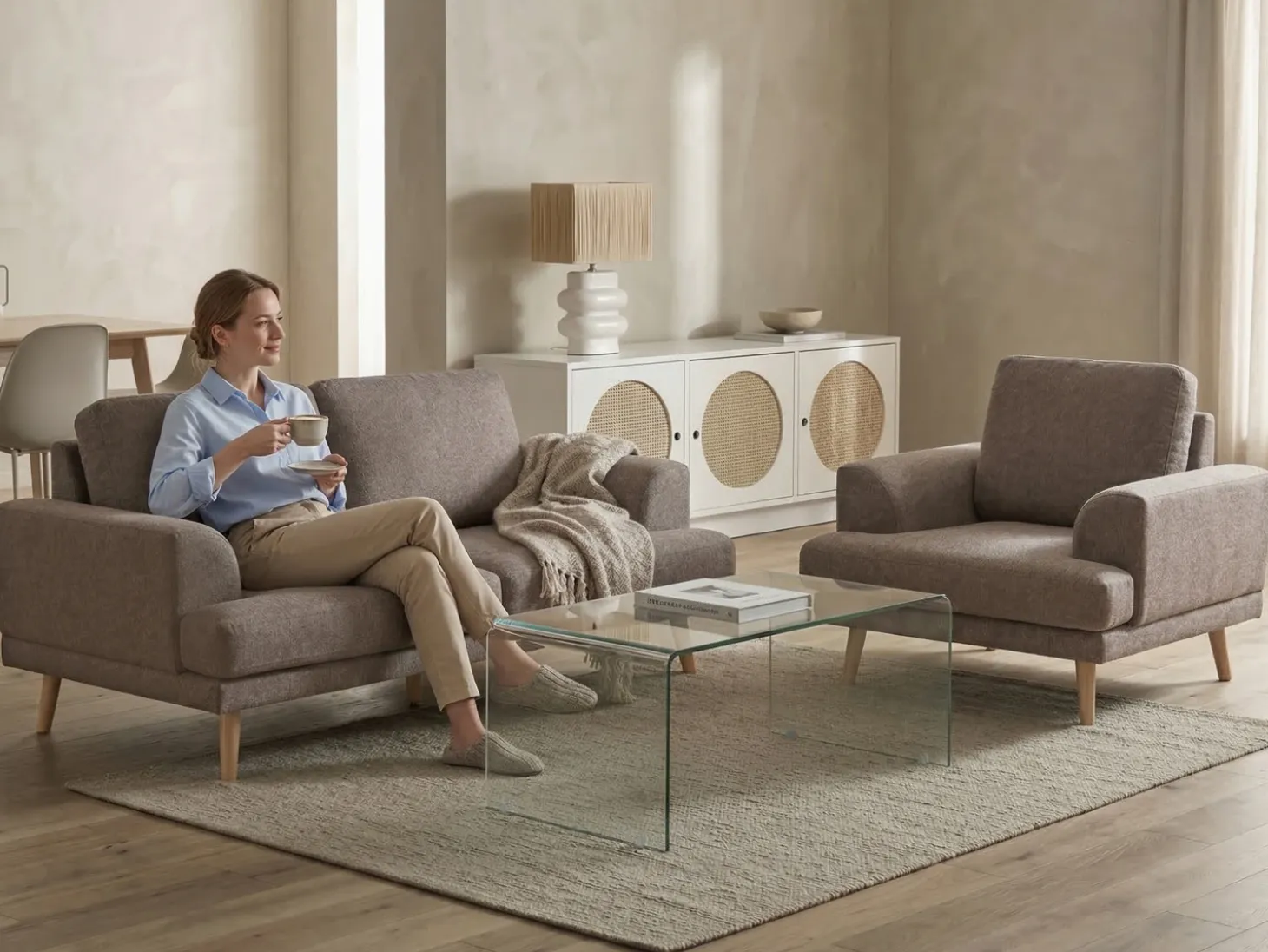 Outlet Sofa dla 3 osób KILDAL Sofy Tapicerowane|Kolekcje Sof