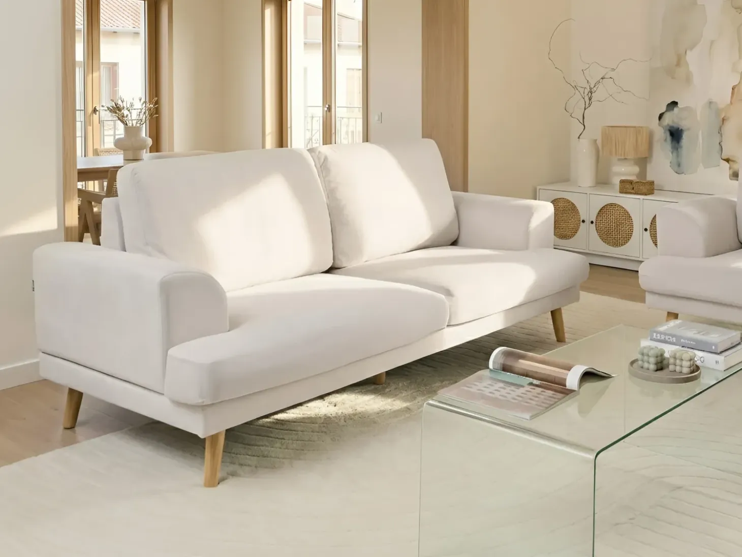 Sale Sofa dla 3 osób KILDAL Jasno Sofy Tapicerowane|Kolekcje Sof