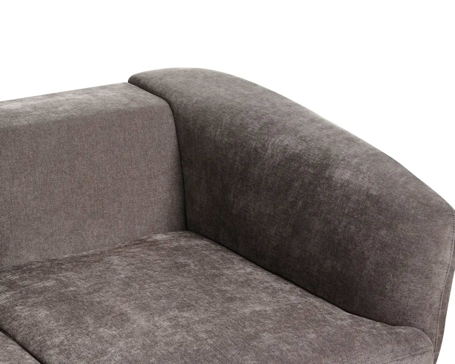 Best Sofa dla 2 osób KJAER Szenil Beżowoszary Sofy Tapicerowane|Sofy Dwuosobowe