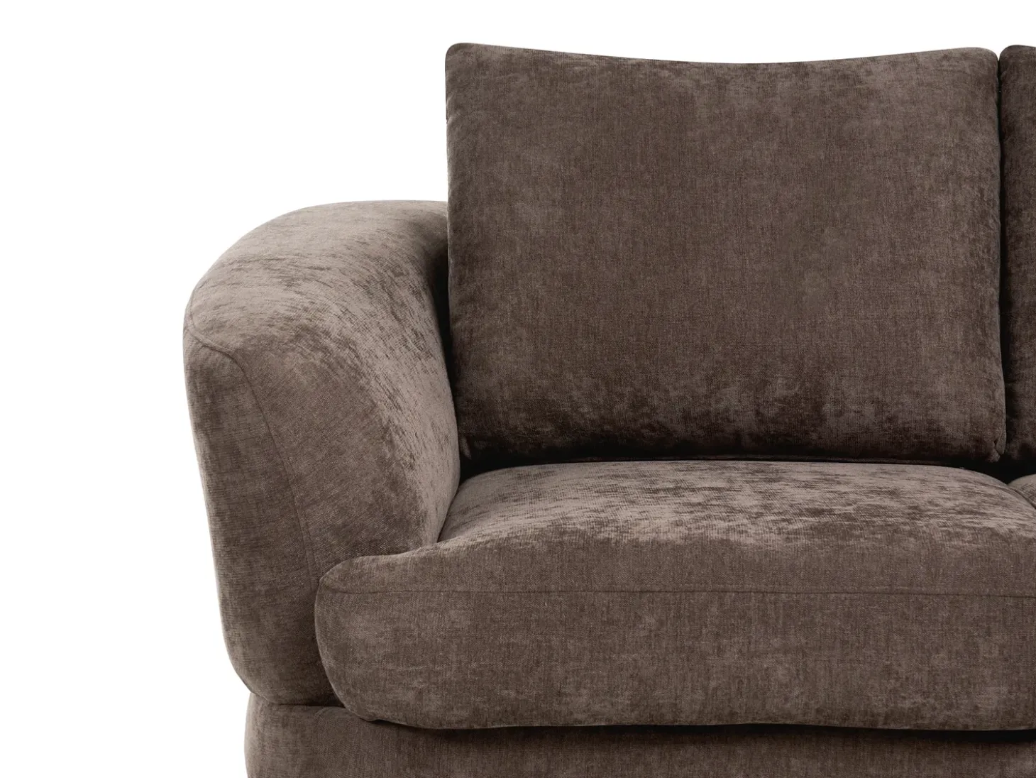 Online Sofa dla 2 osób KJAER Szenil Ciemnobrązowy Sofy Tapicerowane|Sofy Dwuosobowe