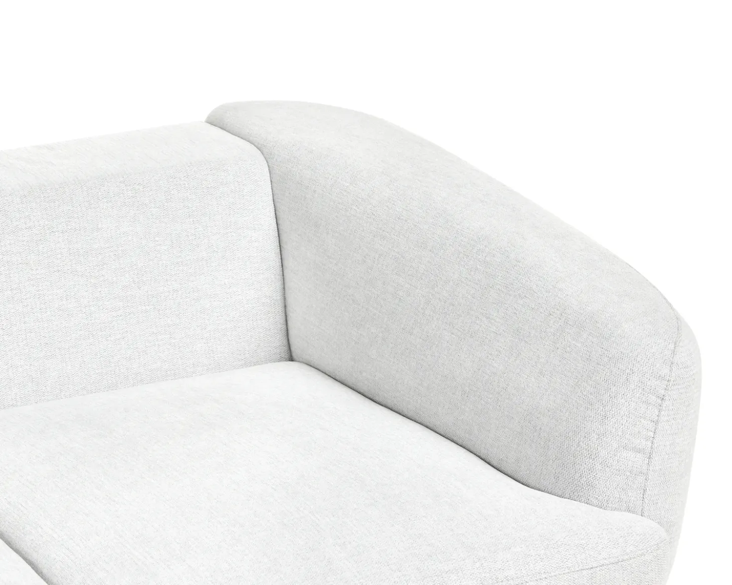 Sofa dla 2 osób KJAER Złamana biel Sofy Tapicerowane|Sofy Dwuosobowe