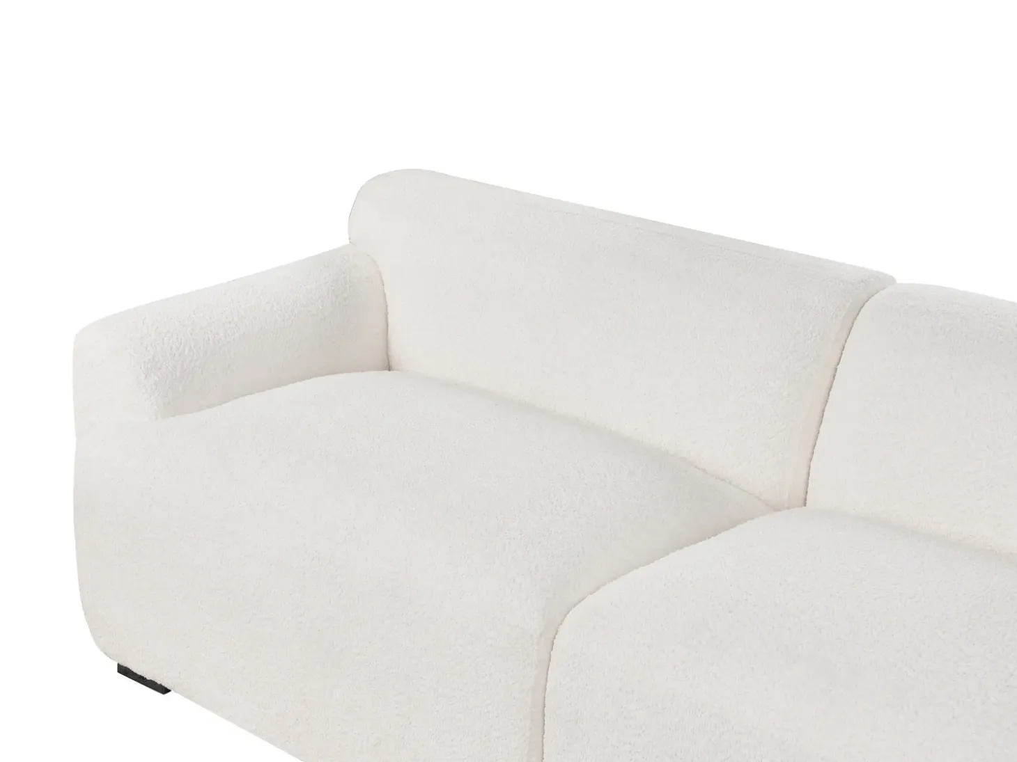 Online Sofa dla 3 osób KORIO Boucle Złamana biel Sofy Tapicerowane|Wszystkie Sofy