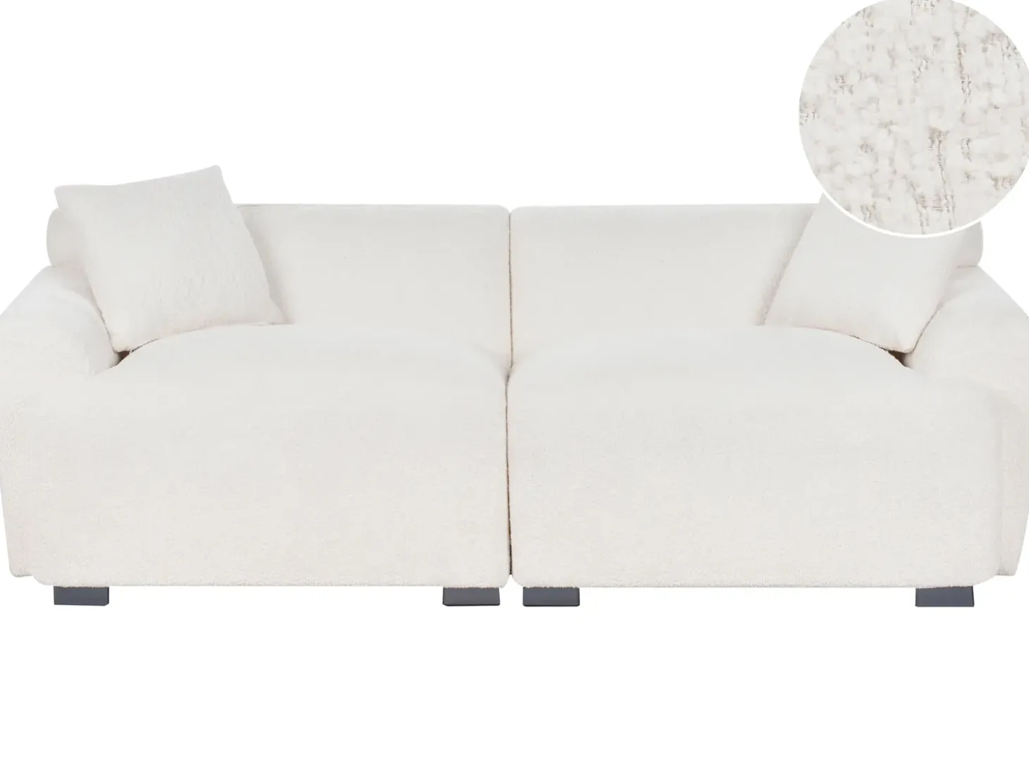 Online Sofa dla 3 osób KORIO Boucle Złamana biel Sofy Tapicerowane|Wszystkie Sofy