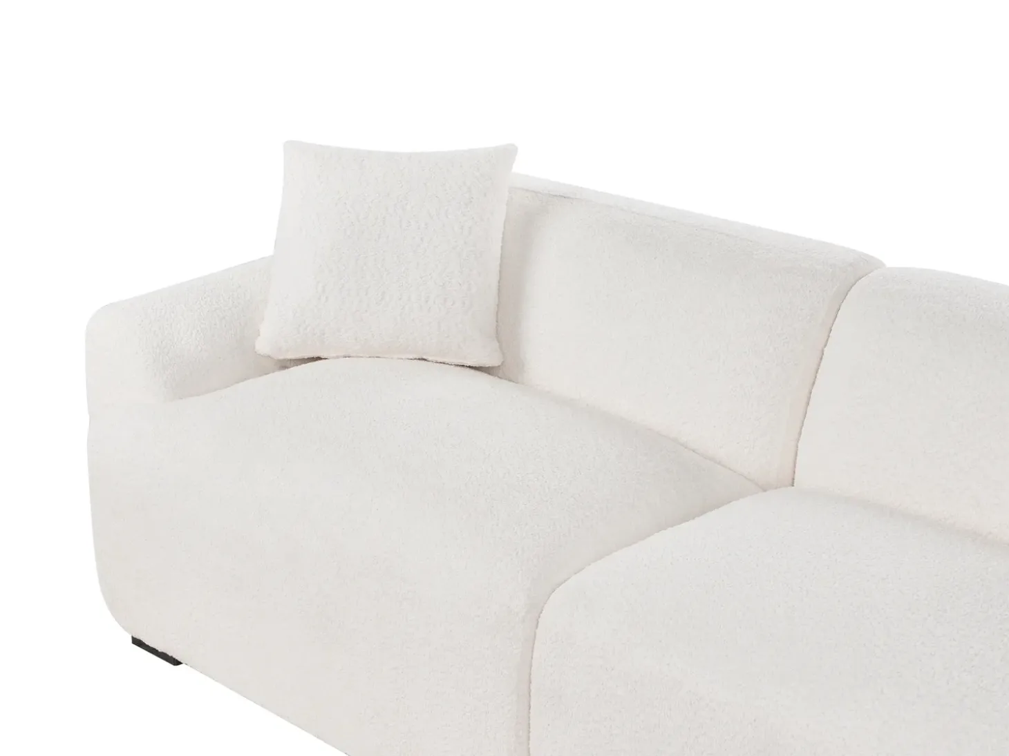 Online Sofa dla 3 osób KORIO Boucle Złamana biel Sofy Tapicerowane|Wszystkie Sofy