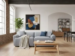 Discount Sofa dla 3 osób KORIO Szary Sofy Tapicerowane|Wszystkie Sofy