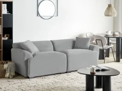 Discount Sofa dla 3 osób KORIO Szary Sofy Tapicerowane|Wszystkie Sofy