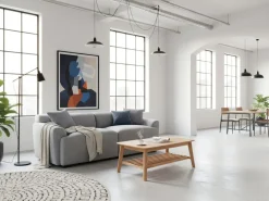 Discount Sofa dla 3 osób KORIO Szary Sofy Tapicerowane|Wszystkie Sofy