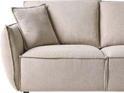 Outlet Sofa dla 3 osób KUNES Beżowoszary Sofy Tapicerowane|Kolekcje Sof