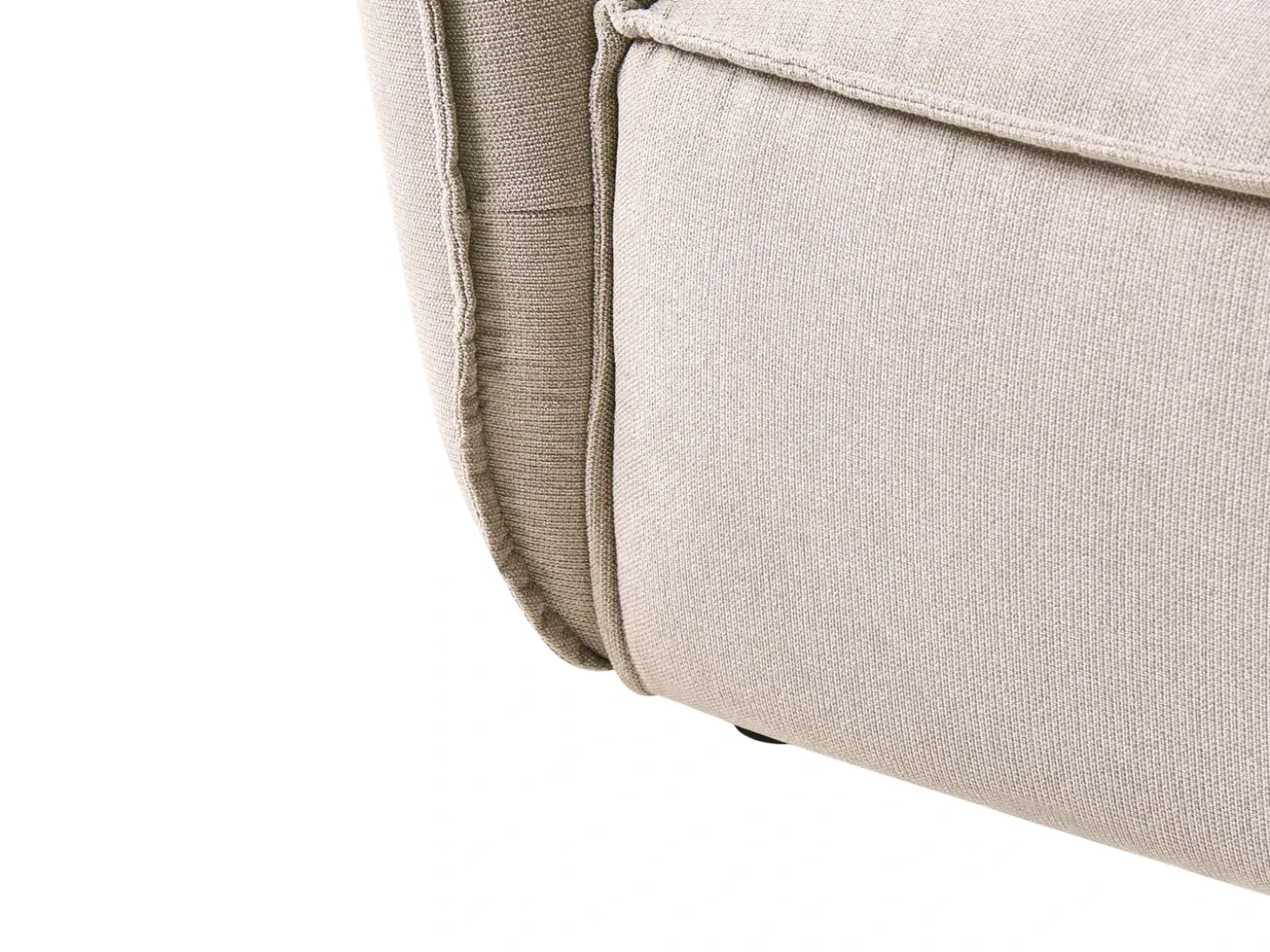 Outlet Sofa dla 3 osób KUNES Beżowoszary Sofy Tapicerowane|Kolekcje Sof