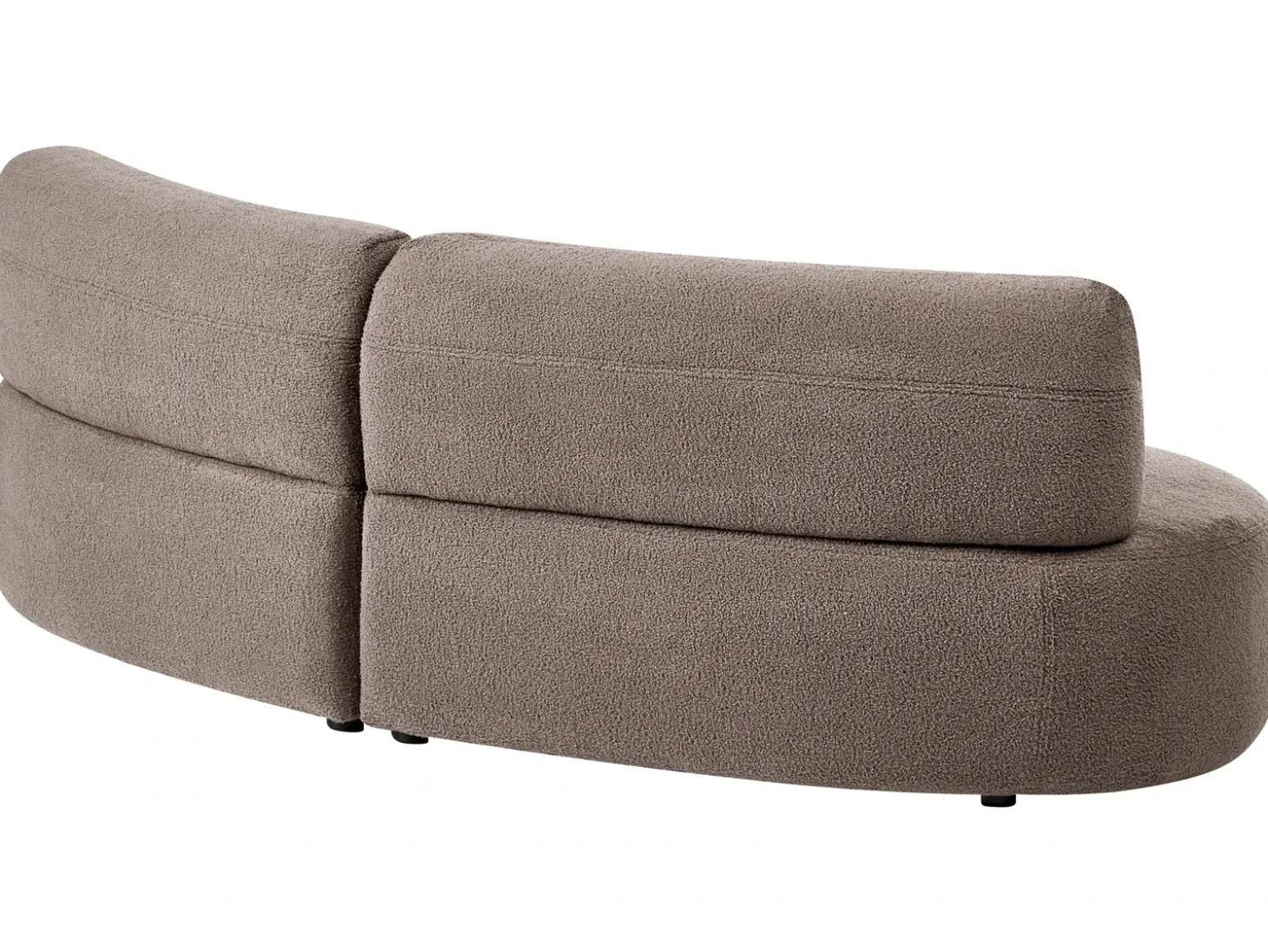 Online Sofa dla 3 osób LAERDAL Boucle Beżowoszary Sofy Tapicerowane|Wszystkie Sofy
