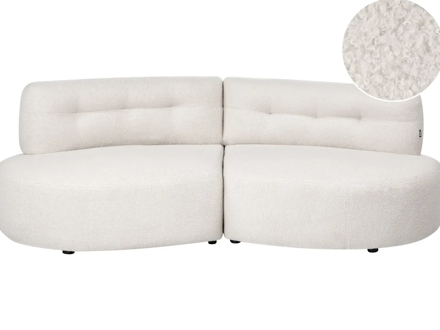 Discount Sofa dla 3 osób LAERDAL Boucle Złamana biel Sofy Tapicerowane|Wszystkie Sofy