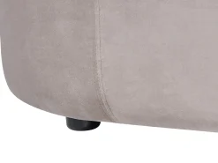 Best Sofa dla 3 osób LAERDAL Welur Beżowoszary Sofy Tapicerowane|Wszystkie Sofy