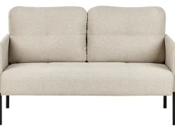 Discount Sofa dla 2 osób LAHTI Jasnobeżowy Sofy Tapicerowane|Sofy Dwuosobowe