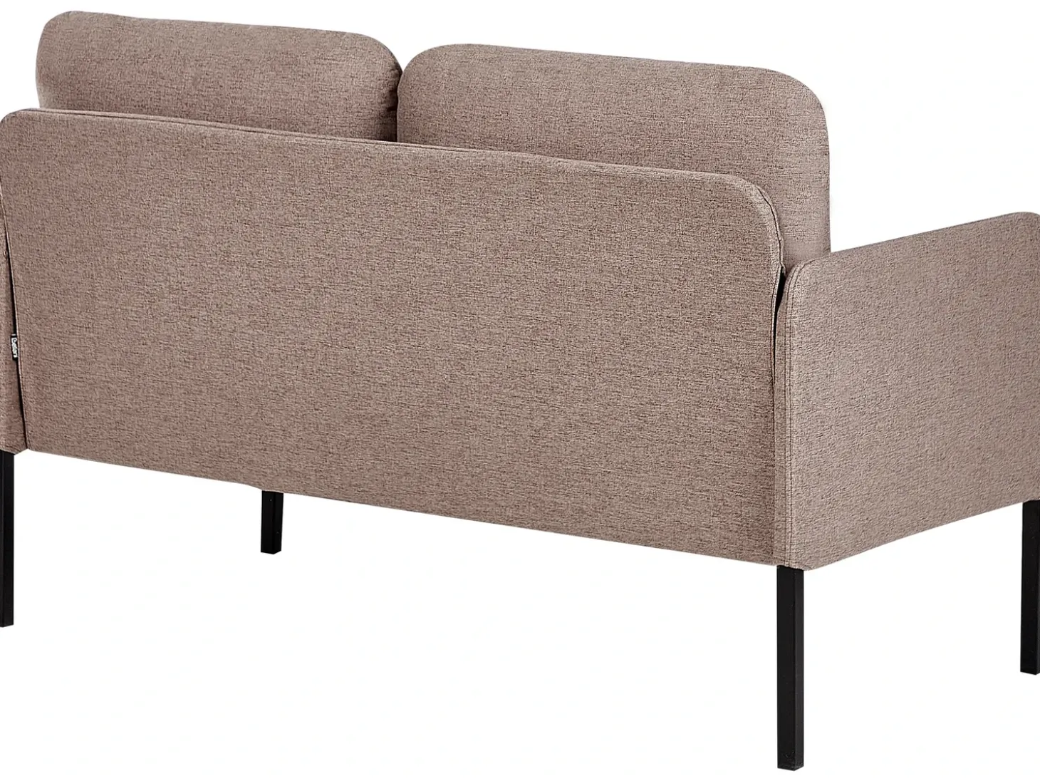 Outlet Sofa dla 2 osób LAHTI Jasnobrązowy Sofy Tapicerowane|Sofy Dwuosobowe
