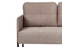 Outlet Sofa dla 2 osób LAHTI Jasnobrązowy Sofy Tapicerowane|Sofy Dwuosobowe