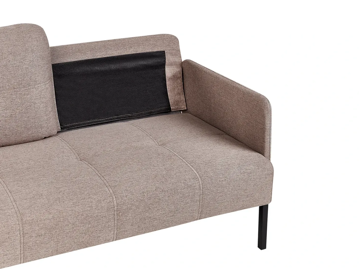 Outlet Sofa dla 2 osób LAHTI Jasnobrązowy Sofy Tapicerowane|Sofy Dwuosobowe
