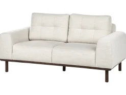 New Sofa dla 2 osób LAURILA Jasnobeżowy Sofy Tapicerowane|Sofy Dwuosobowe