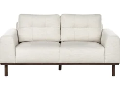 New Sofa dla 2 osób LAURILA Jasnobeżowy Sofy Tapicerowane|Sofy Dwuosobowe