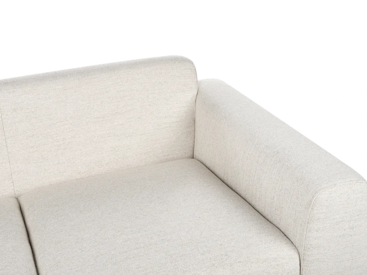 New Sofa dla 2 osób LAURILA Jasnobeżowy Sofy Tapicerowane|Sofy Dwuosobowe