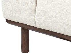 New Sofa dla 2 osób LAURILA Jasnobeżowy Sofy Tapicerowane|Sofy Dwuosobowe