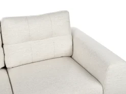 New Sofa dla 2 osób LAURILA Jasnobeżowy Sofy Tapicerowane|Sofy Dwuosobowe