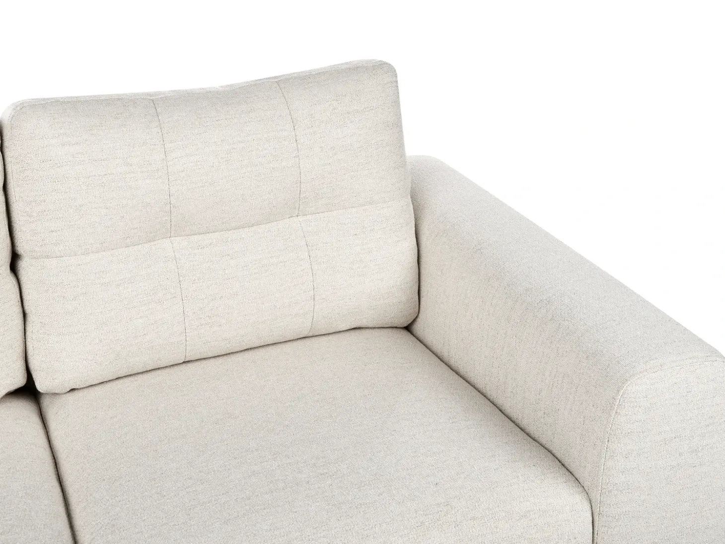 New Sofa dla 2 osób LAURILA Jasnobeżowy Sofy Tapicerowane|Sofy Dwuosobowe