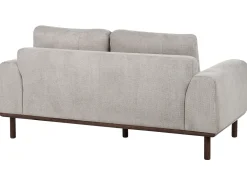 Discount Sofa dla 2 osób LAURILA Jasnoszary Sofy Tapicerowane|Sofy Dwuosobowe