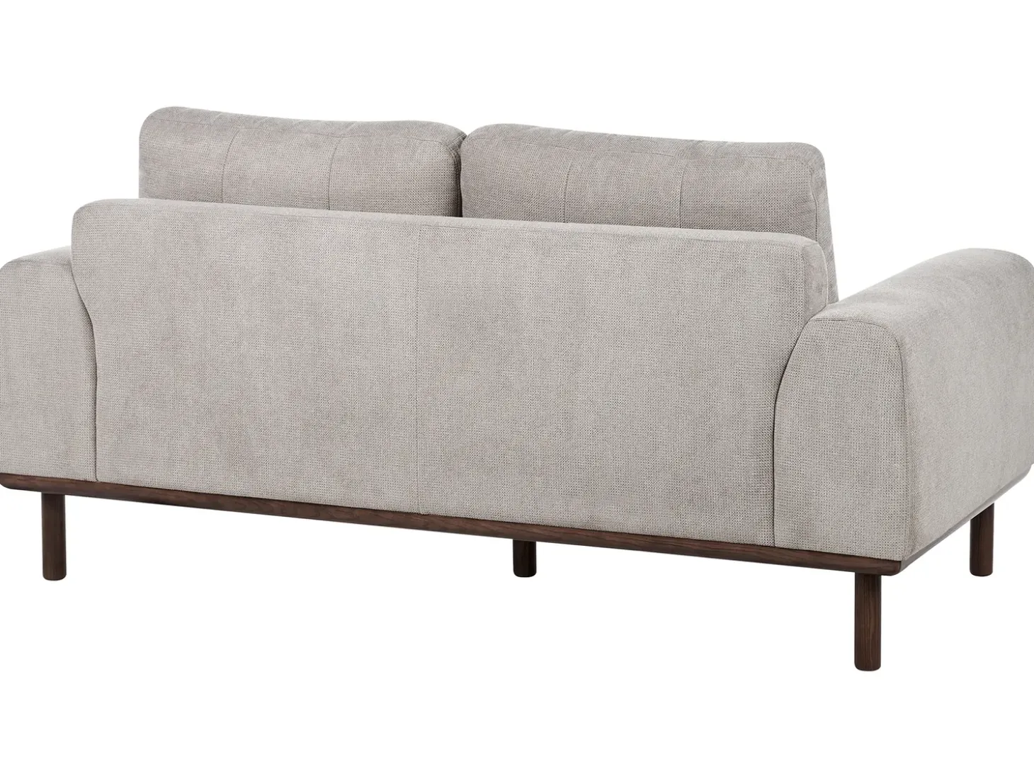 Discount Sofa dla 2 osób LAURILA Jasnoszary Sofy Tapicerowane|Sofy Dwuosobowe